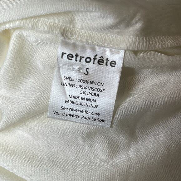 Retrofete Millie Cutout Sequin Embellished Geo White Maxi Dress Size Small - Picture 12 of 12
